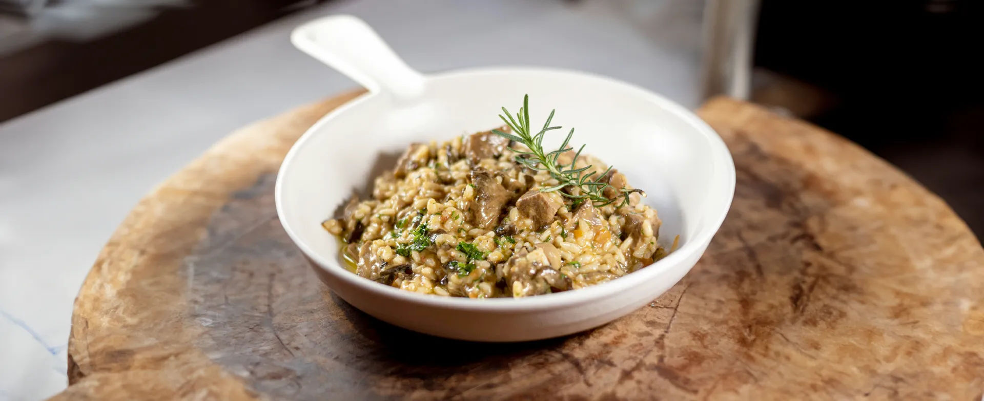 Risoto de Camarão com Creme de Ricota